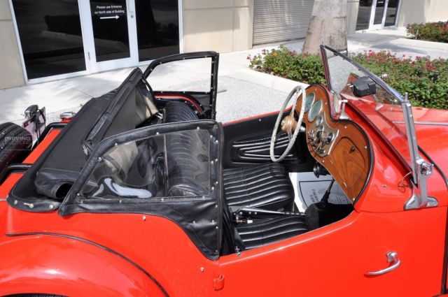 1951 Red MG TD Convertible Convertible