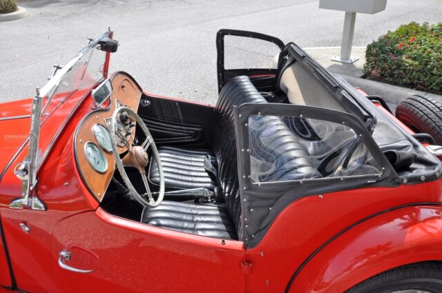 1951 Red MG TD Convertible Convertible