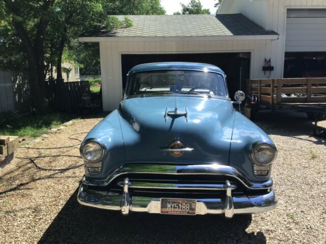 1951 Blue Oldsmobile Eighty-Eight Coupe