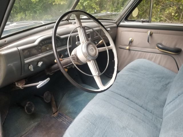 1951 Blue Plymouth Cranbrook Sedan
