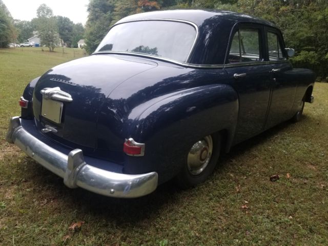 1951 Blue Plymouth Cranbrook Sedan