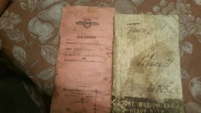 1952 Black & Gray Chevrolet Other Pickups Cab & Chassis