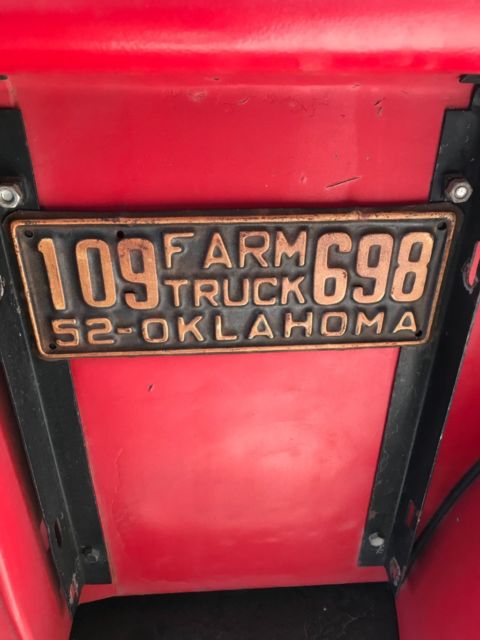 1952 Burgundy Chevrolet Other Pickups Standard Cab Pickup