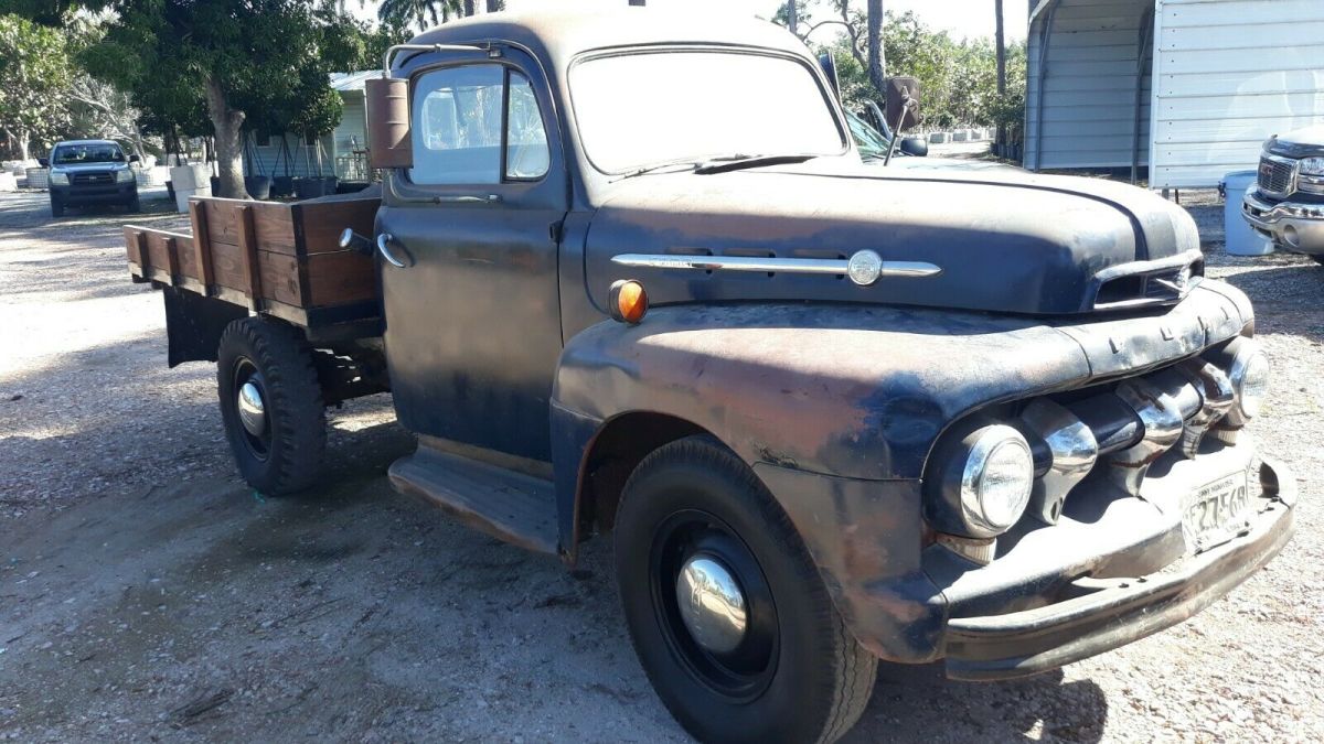 1952 Blue Ford F-100 Standard Cab Pickup