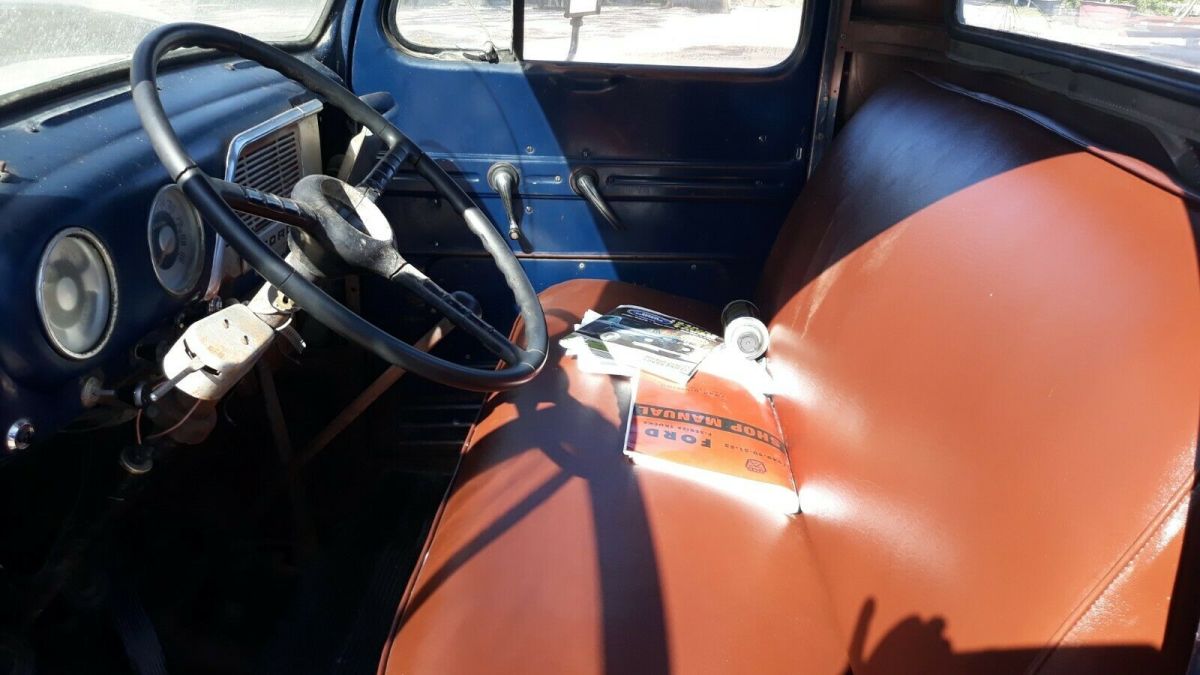 1952 Blue Ford F-100 Standard Cab Pickup