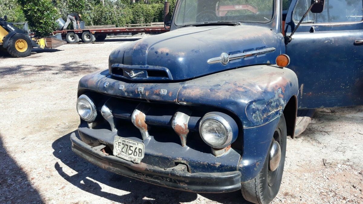 1952 Blue Ford F-100 Standard Cab Pickup