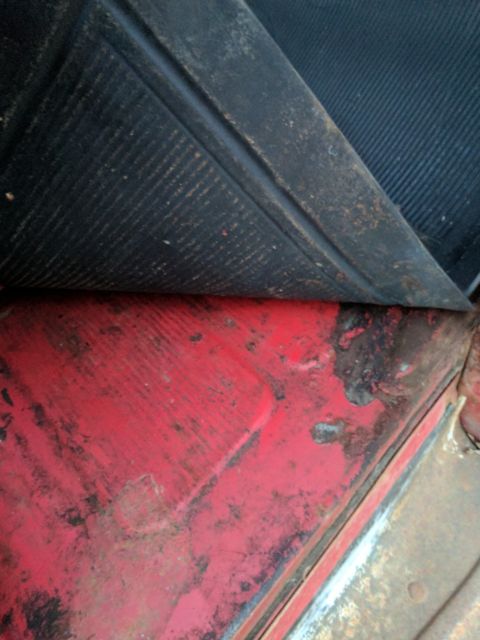 1952 Red Ford F-100 Dump Flat Bed