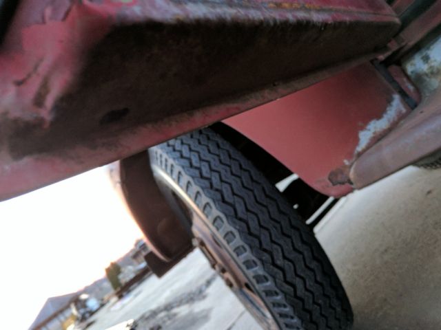 1952 Red Ford F-100 Dump Flat Bed