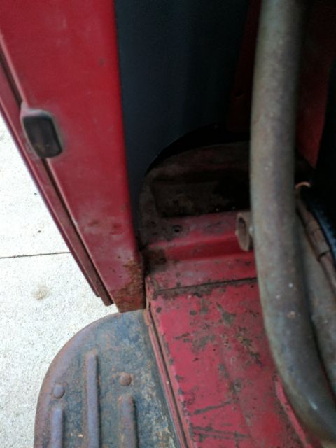 1952 Red Ford F-100 Dump Flat Bed