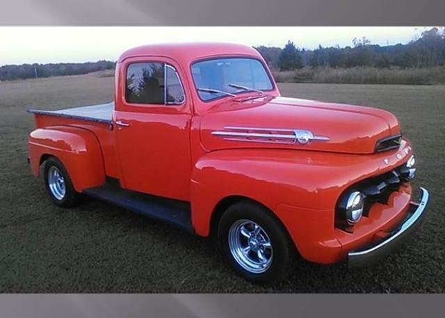 1952 Orange Ford F-100 Truck