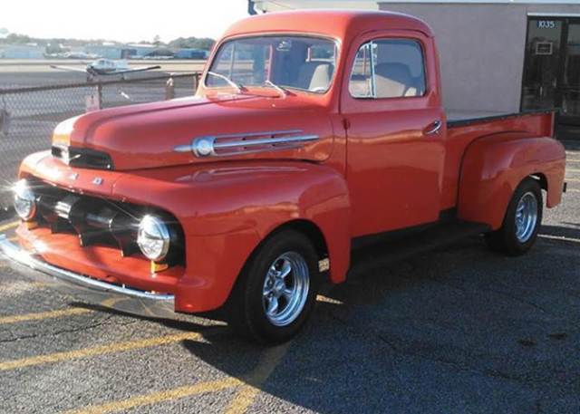 1952 Orange Ford F-100 Truck
