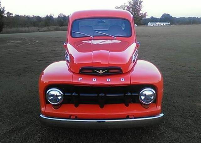 1952 Orange Ford F-100 Truck
