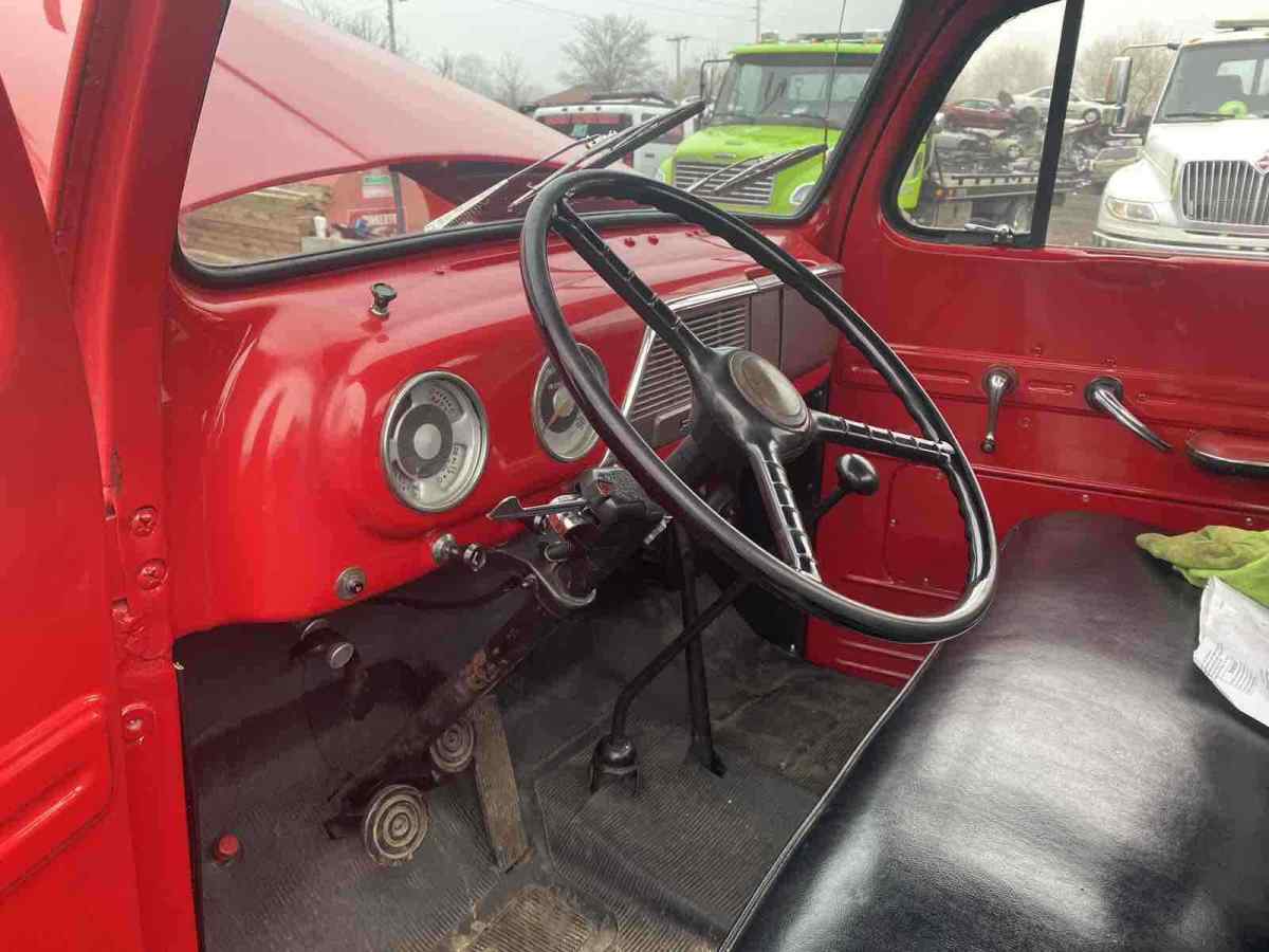 1952 Red Ford F350 Pickup