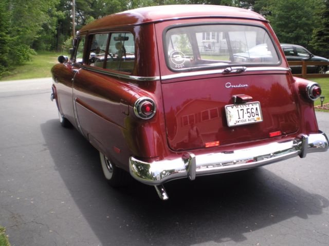 1952 MOHEGAN RED Ford RANCH WAGON 2 DOOR WAGON