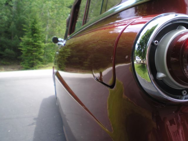 1952 MOHEGAN RED Ford RANCH WAGON 2 DOOR WAGON