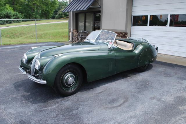 1952 green Jaguar XK Convertible