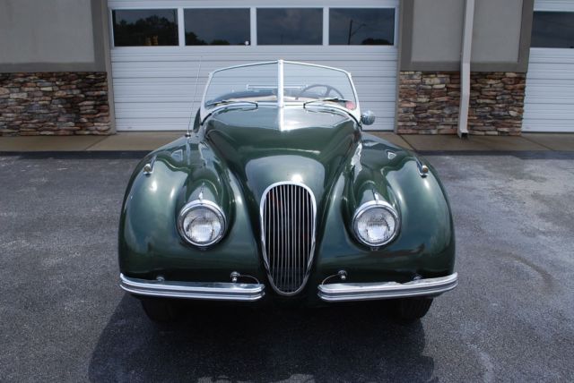 1952 green Jaguar XK Convertible