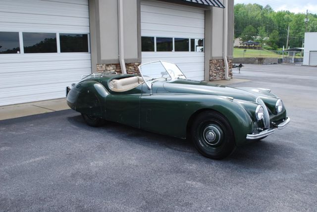 1952 green Jaguar XK Convertible