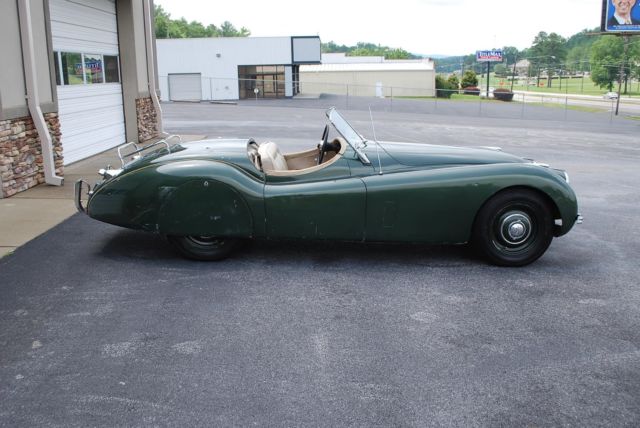 1952 green Jaguar XK Convertible