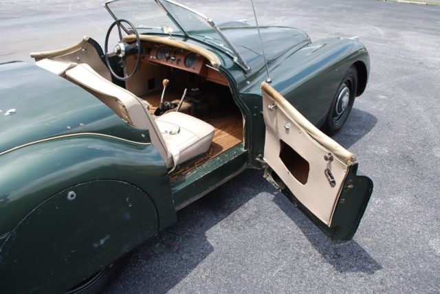 1952 green Jaguar XK Convertible
