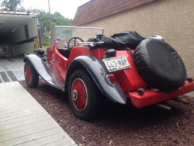 1952 Red MG T-Series