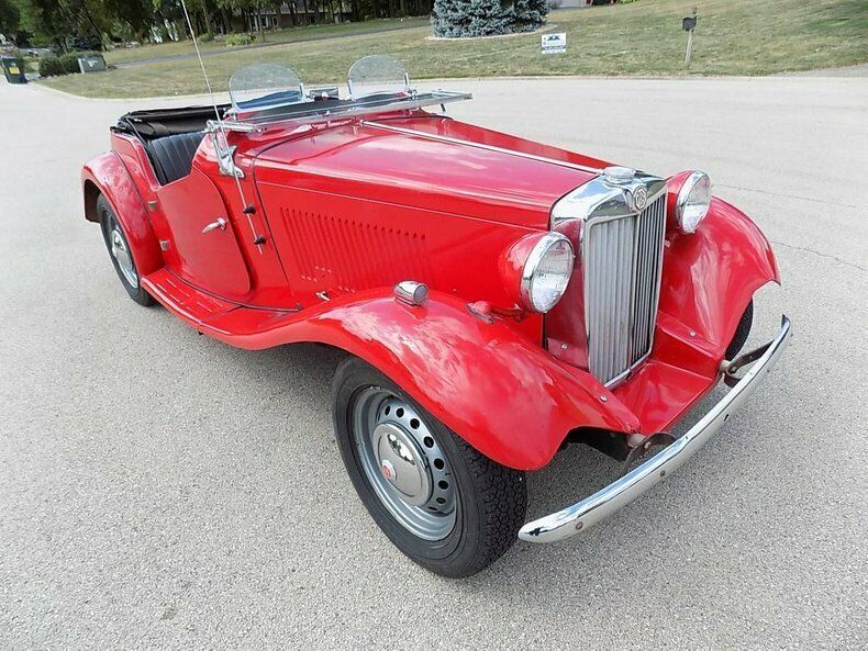 1952 Red MG TD Limited Convertible