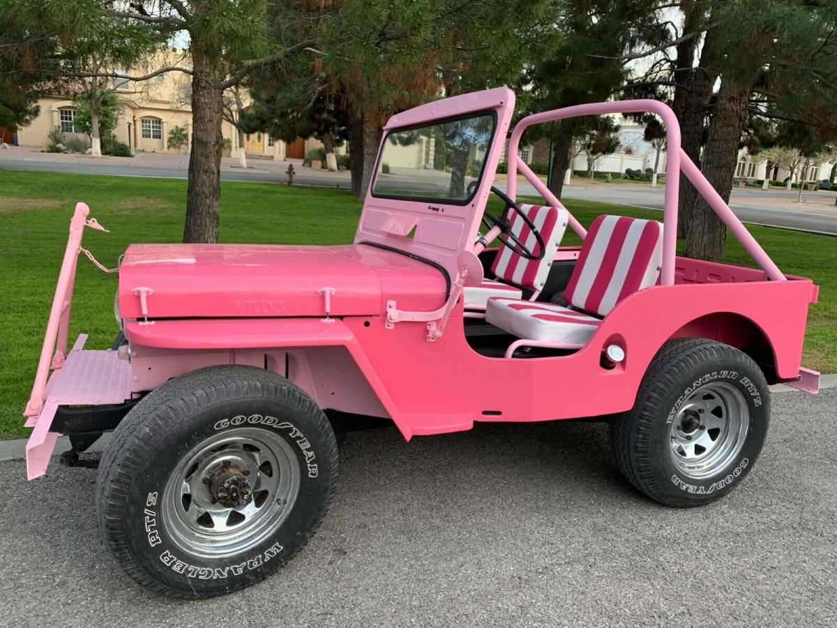 1952 Pink Willys Convertible