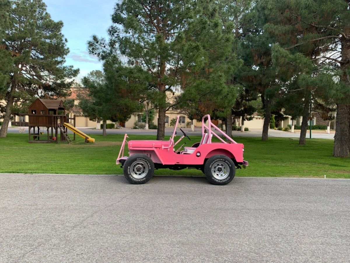 1952 Pink Willys Convertible