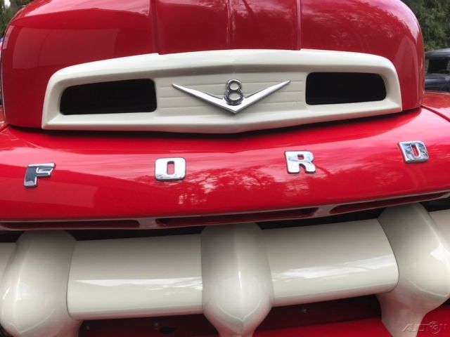 1952 Red Ford F2 Pickup Truck