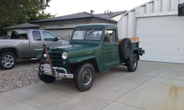 1952 Green Willys Standard Cab Pickup