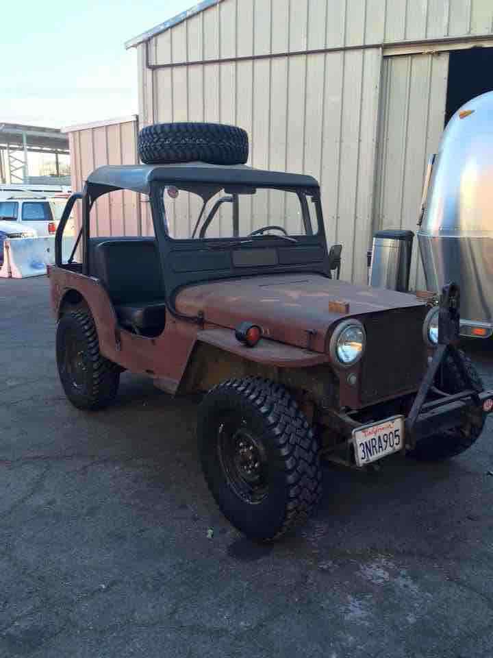 1952 Red Willys CJ-3A