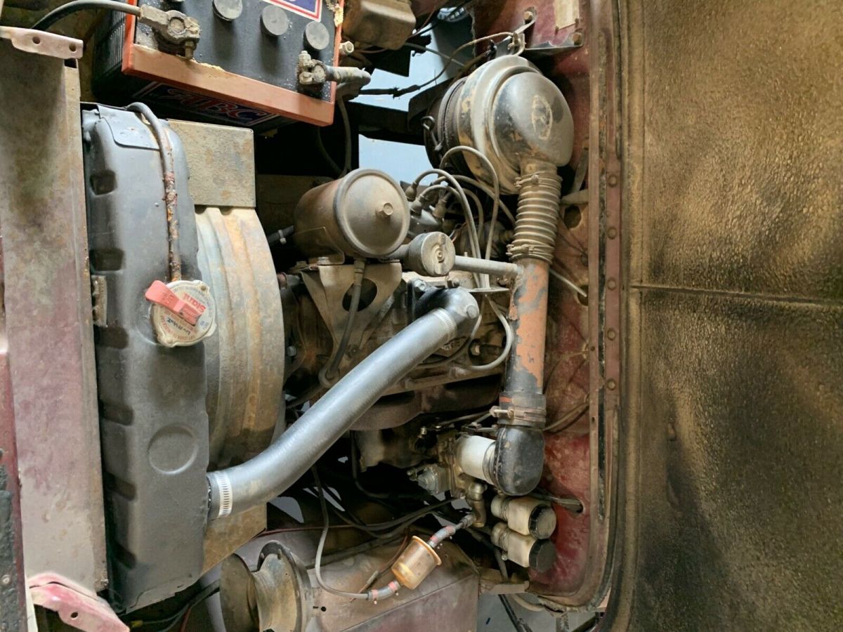 1952 Red Willys CJ-3A