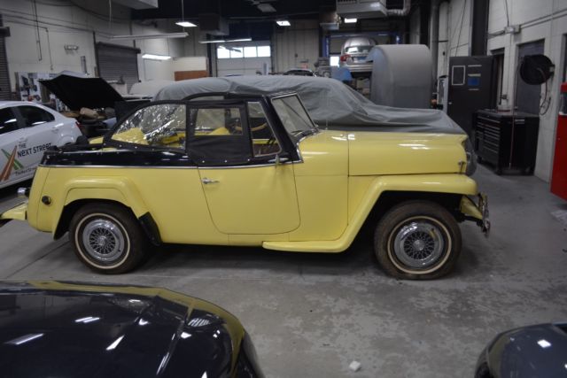 1952 Yellow Willys Custom Phaeton