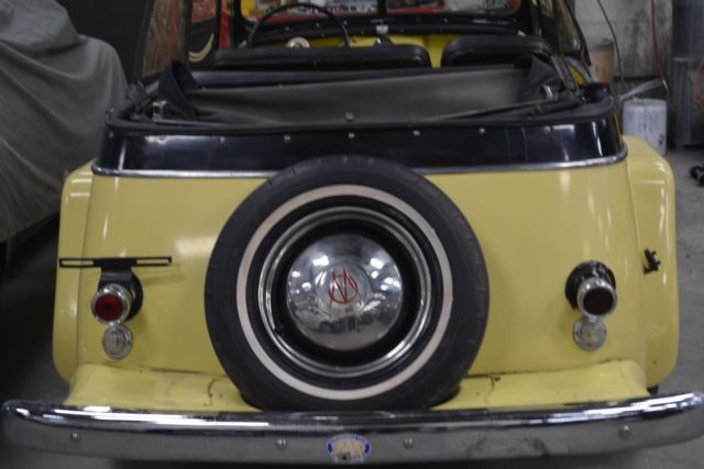 1952 Yellow Willys Custom Phaeton