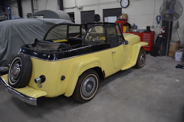 1952 Yellow Willys Custom Phaeton