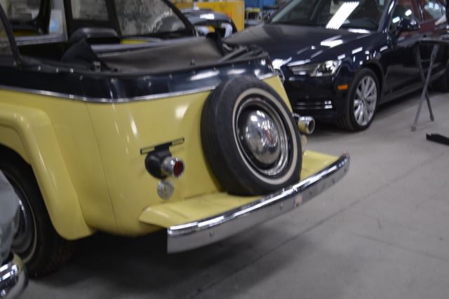 1952 Yellow Willys Custom Phaeton