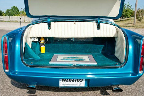 1953 White and Blue Chevrolet Bel Air/150/210 Coupe Simulated Convertibule