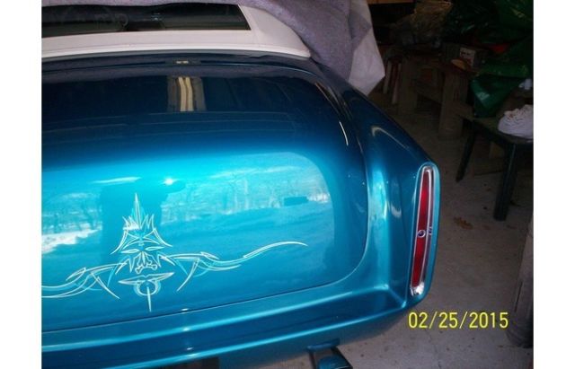 1953 White and Blue Chevrolet Bel Air/150/210 Coupe Simulated Convertibule