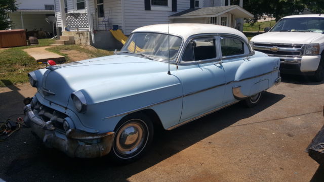1953 Blue Chevrolet Bel Air/150/210 Sedan