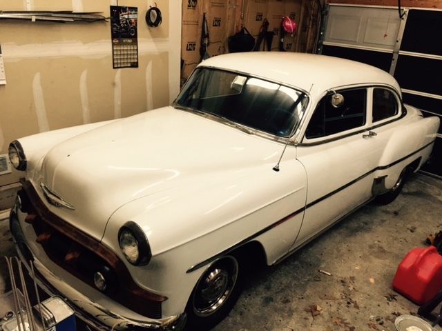 1953 White Chevrolet Bel Air/150/210