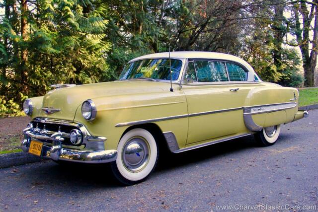 1953 Sunglow Gold / White Chevrolet Bel Air/150/210 Coupe