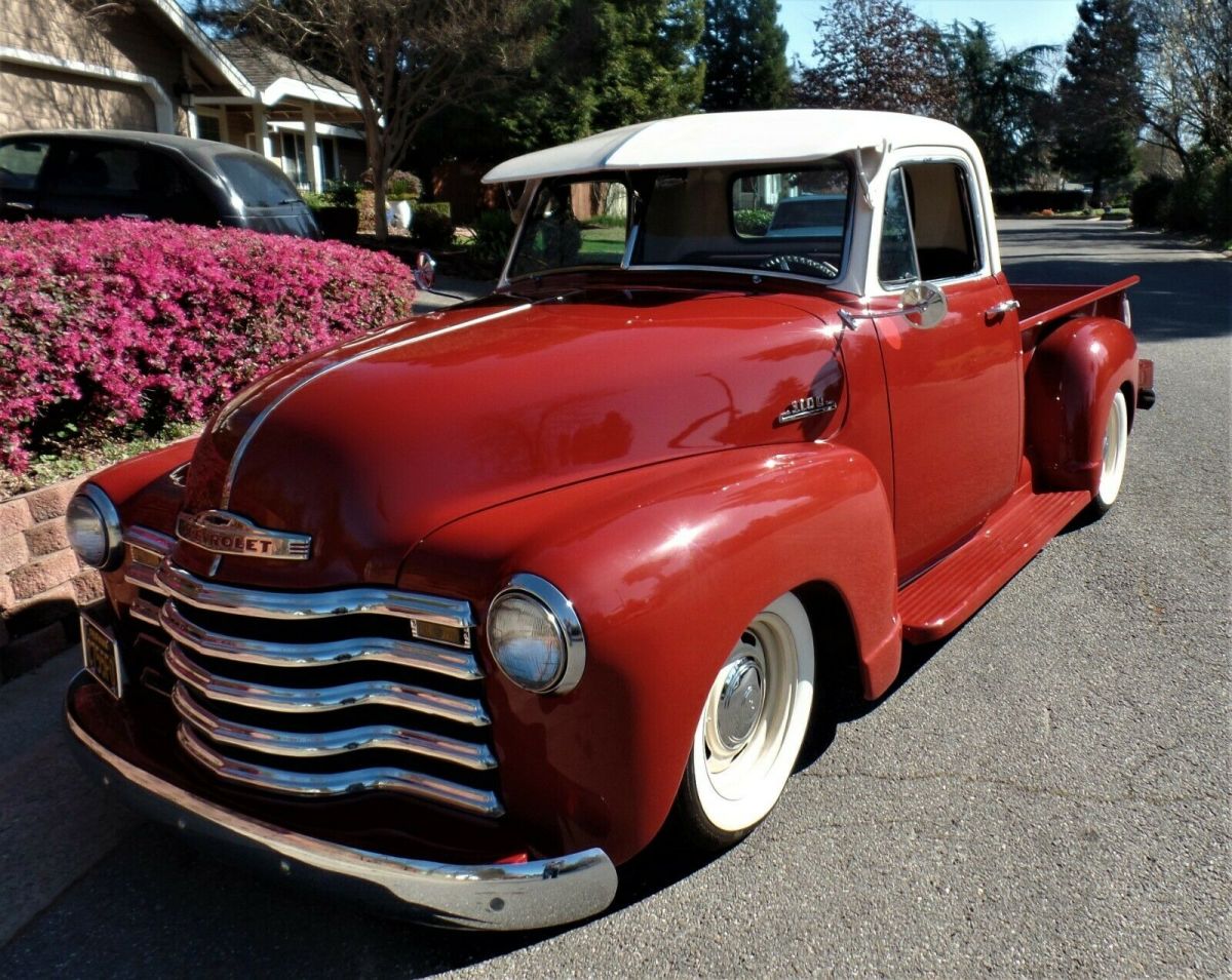 1953 Maroon/cream Chevrolet Other Pickups Standard Cab Pickup