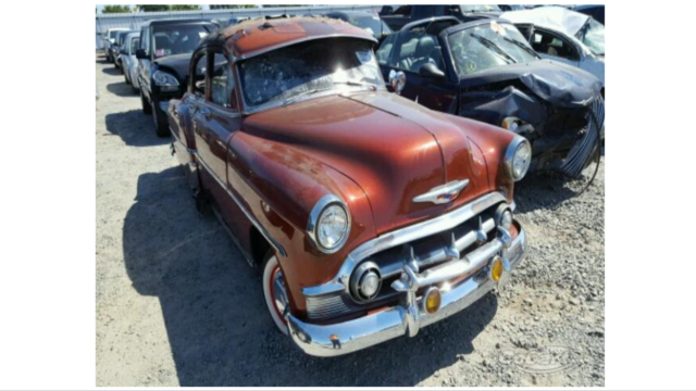 1953 Red Chevrolet Bel Air/150/210 4 door sedan