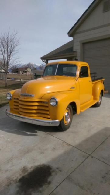 1953 Yellow Chevrolet Other Pickups
