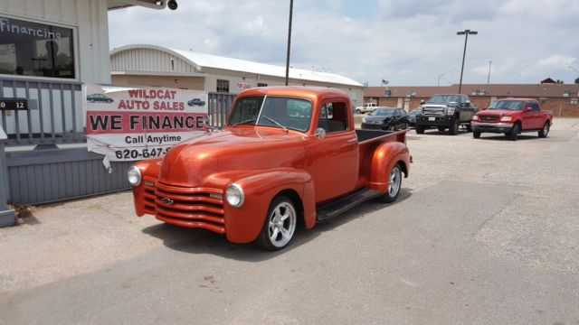 1953 Orange Chevrolet 3100 truck regular cab