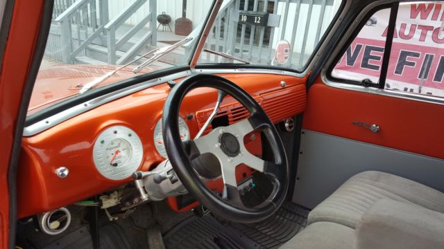 1953 Orange Chevrolet 3100 truck regular cab