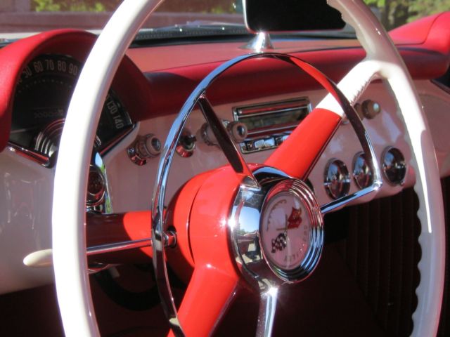 1953 White Chevrolet Corvette Convertible