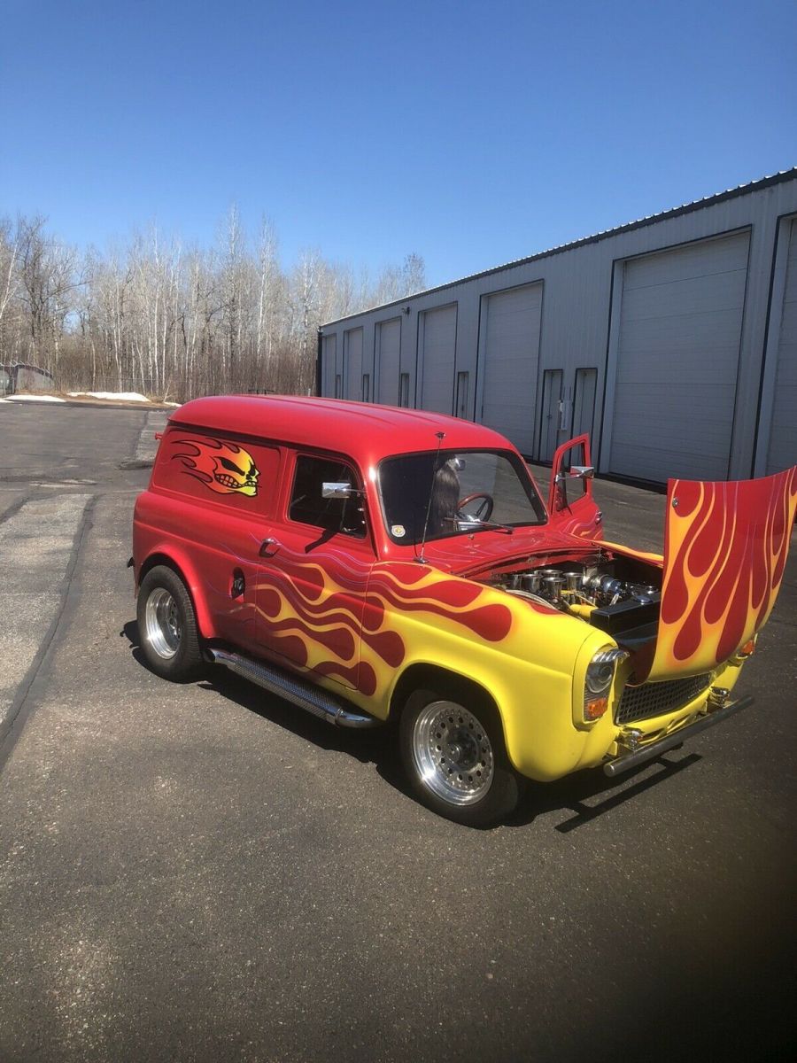 1953 Red Ford Anglia 300e
