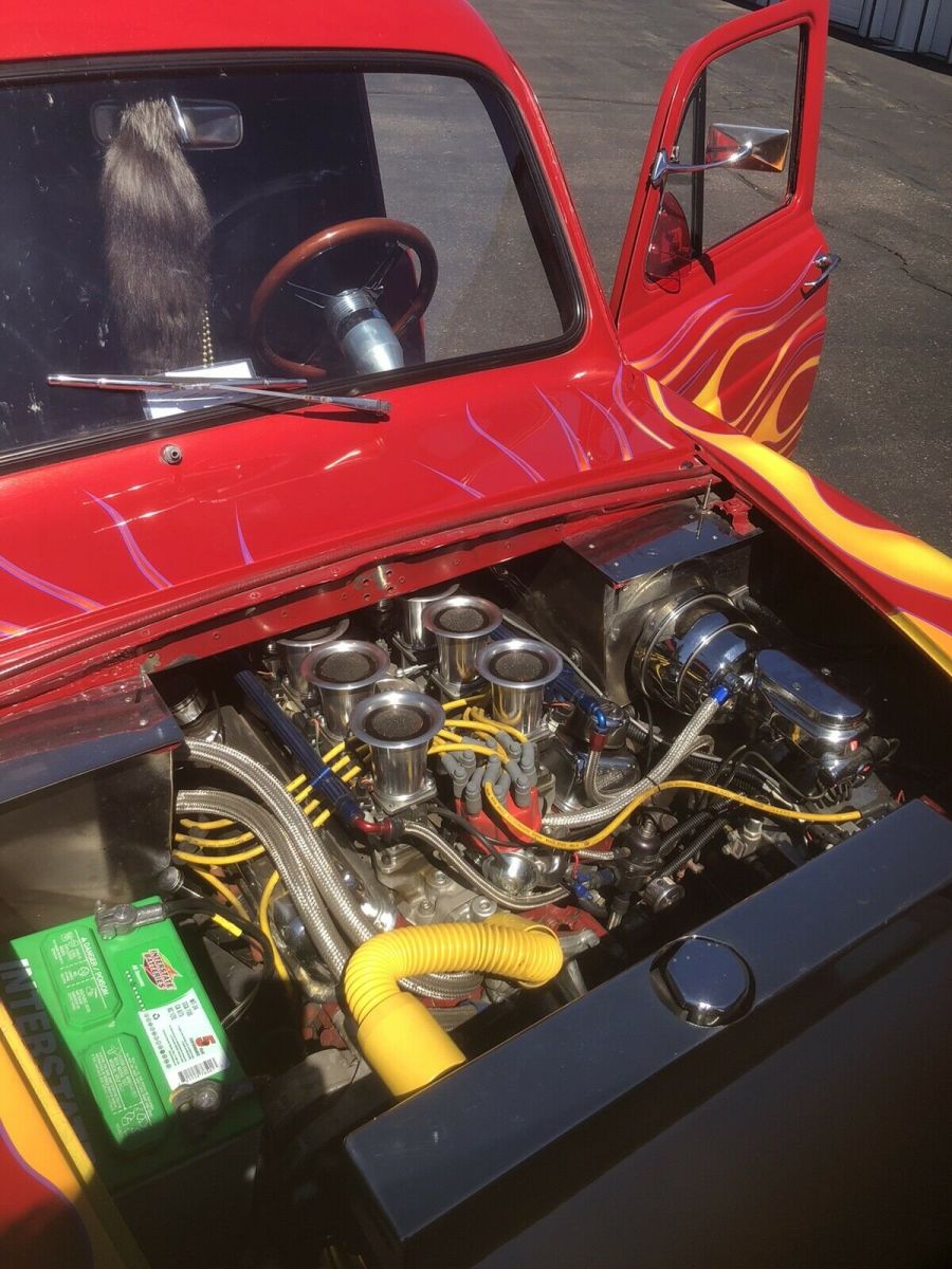 1953 Red Ford Anglia 300e