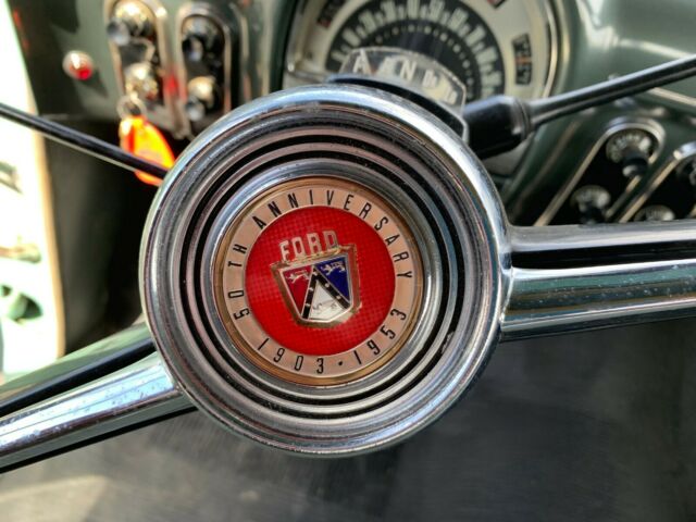 1953 Green Ford Customline Sedan